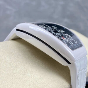 Đồng Hồ Franck Muller Vanguard V45 Gốm Trắng Mặt Số Đen Chế Tác ABF 45mm (1)