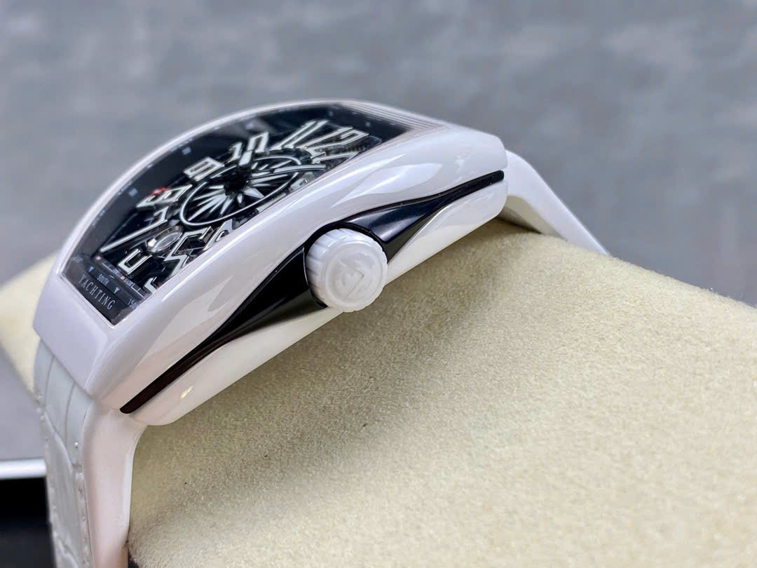 Đồng Hồ Franck Muller Vanguard V45 Gốm Trắng Mặt Số Đen Chế Tác ABF 45mm (5) Đồng Hồ Franck Muller Vanguard V45 Gốm Trắng Mặt Số Đen Chế Tác ABF 45mm (1)