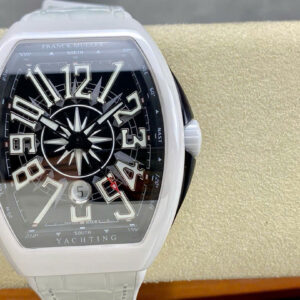 Đồng Hồ Franck Muller Vanguard V45 Gốm Trắng Mặt Số Đen Chế Tác ABF 45mm (1)