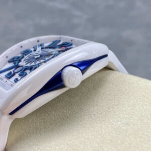 Đồng Hồ Franck Muller Vanguard V45 Gốm Trắng Replica Nhà Máy ABF 45mm (9)