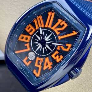 Đồng Hồ Franck Muller Vanguard V45 Gốm Xanh Dây Cao Su Nhà Máy T+ 45mm (1)