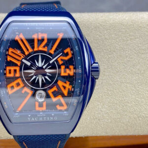 Đồng Hồ Franck Muller Vanguard V45 Gốm Xanh Dây Cao Su Nhà Máy T+ 45mm (1)