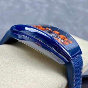 Đồng Hồ Franck Muller Vanguard V45 Gốm Xanh Dây Cao Su Nhà Máy T+ 45mm (1)