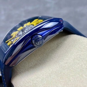 Đồng Hồ Franck Muller Vanguard V45 Gốm Xanh Rep 11 Nhà Máy T+ 45mm (9)