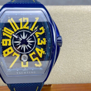 Đồng Hồ Franck Muller Vanguard V45 Gốm Xanh Rep 11 Nhà Máy T+ 45mm (9)