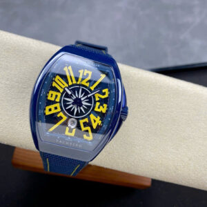 Đồng Hồ Franck Muller Vanguard V45 Gốm Xanh Rep 11 Nhà Máy T+ 45mm (9)