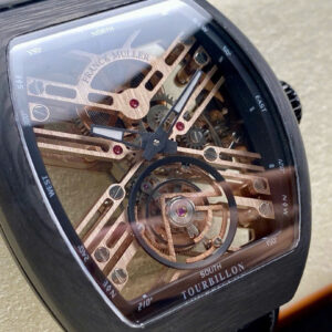 Đồng Hồ Franck Muller Vanguard V45 Tourbillon Chế Carbon Replica 45mm (1)