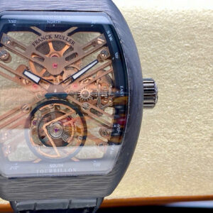 Đồng Hồ Franck Muller Vanguard V45 Tourbillon Chế Carbon Replica 45mm (1)