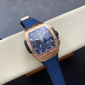 Đồng Hồ Hublot Spirit Of Big Bang King Gold Mặt Xanh Dương Chế Tác Xưởng BBF 42mm (4)