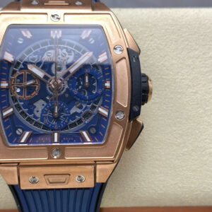 Đồng Hồ Hublot Spirit Of Big Bang King Gold Mặt Xanh Dương Chế Tác Xưởng BBF 42mm (4)