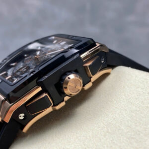 Đồng Hồ Hublot Spirit Of Big Bang King Gold Viền Gốm Đen Chế Tác Xưởng BBF 42mm (1)