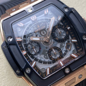 Đồng Hồ Hublot Spirit Of Big Bang King Gold Viền Gốm Đen Chế Tác Xưởng BBF 42mm (1)