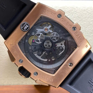 Đồng Hồ Hublot Spirit Of Big Bang King Gold Viền Gốm Xanh Chế Tác Xưởng BBF 42mm (6)
