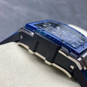 Đồng Hồ Hublot Spirit Of Big Bang TItanium Viền Gốm Xanh Rep 11 Nhà Máy BBF 42mm (9)