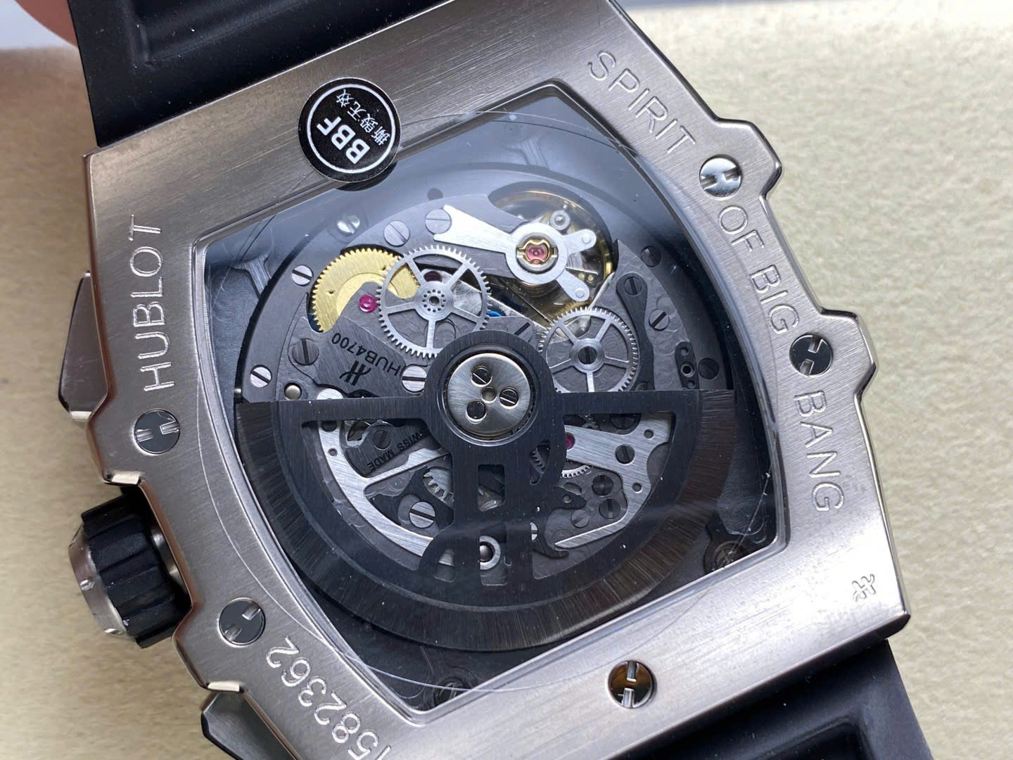 Đồng Hồ Hublot Spirit Of Big Bang TItanium Viền Gốm Xanh Rep 11 Nhà Máy BBF 42mm (9) Đồng Hồ Hublot Spirit Of Big Bang TItanium Viền Gốm Xanh Rep 11 Nhà Máy BBF 42mm (9)