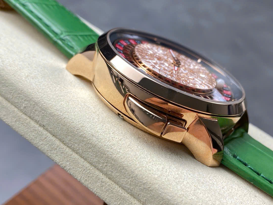 Đồng Hồ Jacob & Co Casino Tourbillon Đính Đá Dây Da Màu Xanh Replica AMG 44mm (4) Đồng Hồ Jacob & Co Casino Tourbillon Đính Đá Dây Da Màu Xanh Replica AMG 44mm (6)