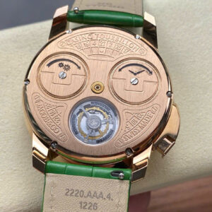 Đồng Hồ Jacob & Co Casino Tourbillon Đính Đá Dây Da Màu Xanh Replica AMG 44mm (6)