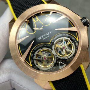 Đồng Hồ Jacob & Co Gotham City Batman Replica Cao Cấp Dây Cao Su 44mm (9)