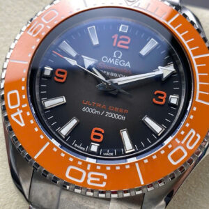 Đồng Hồ Nam Omega Seamaster Planet Ocean 6000M Viền Màu Cam (1)