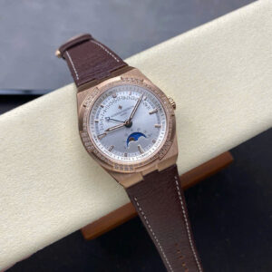 Đồng Hồ Nam Vacheron Constantin Dây Da Overseas 4500V Đính Đá 41mm (1)