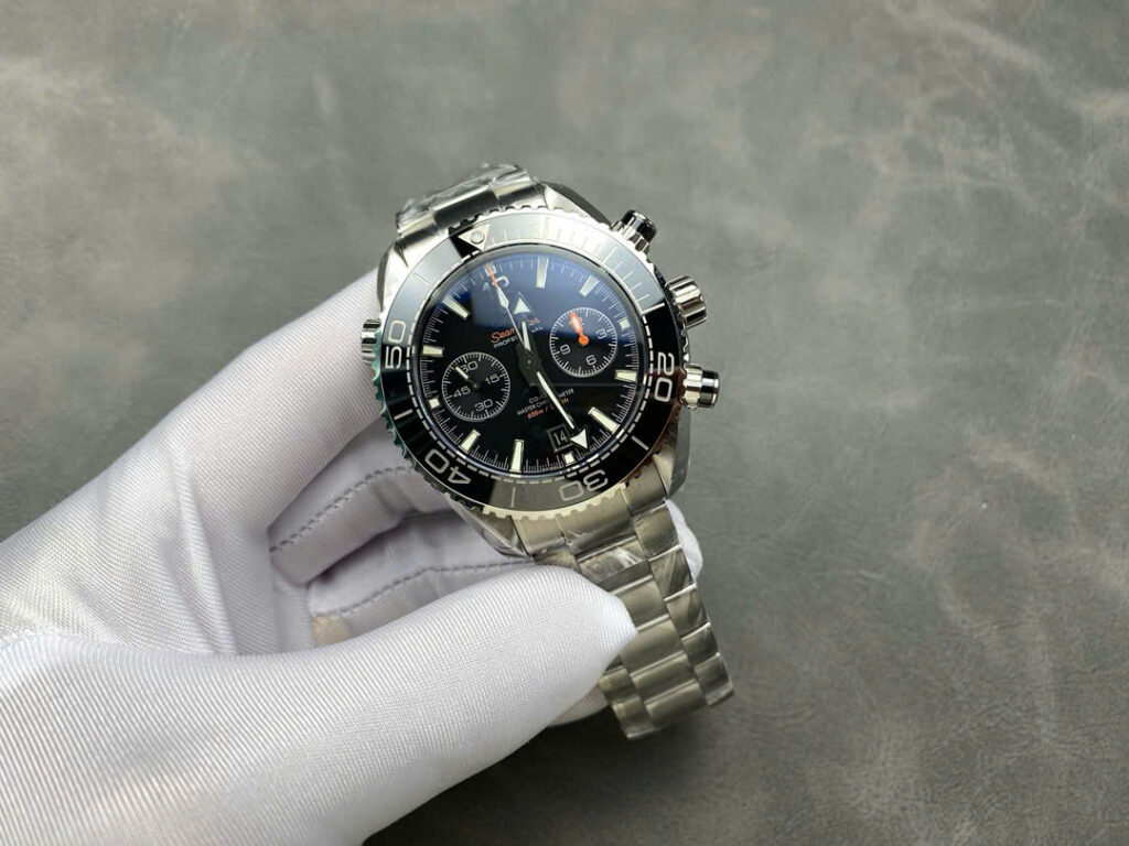 Đồng Hồ Omega Seamaster Planet Ocean Chronograph Automatic Nhà Máy M+ 45mm (9)