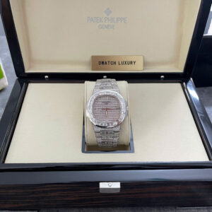 Đồng Hồ Patek Philippe Nautilus 5719-10G Chế Tác Vàng Trắng 18K Kim Cương 40mm (1)