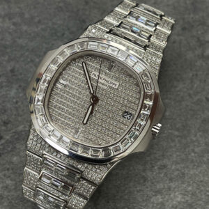 Đồng Hồ Patek Philippe Nautilus 5719-10G Chế Tác Vàng Trắng 18K Kim Cương 40mm (1)