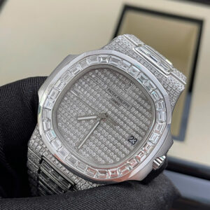 Đồng Hồ Patek Philippe Nautilus 5719-10G Chế Tác Vàng Trắng 18K Kim Cương 40mm (1)