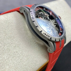 Đồng Hồ Roger Dubuis Excalibur Spider Titanium Màu Đỏ Chế Tác Tourbillon 45mm (9)