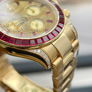 Đồng Hồ Rolex Daytona 126598TRU Vàng Nguyên Khối Đính Ruby Đỏ 40mm (1)