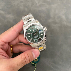 Đồng Hồ Rolex Sky Dweller 336934 Mặt Số Xanh Lá Chế Tác Nhà Máy ZF V2 42mm (6)
