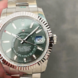 Đồng Hồ Rolex Sky Dweller 336934 Mặt Số Xanh Lá Chế Tác Nhà Máy ZF V2 42mm (6)