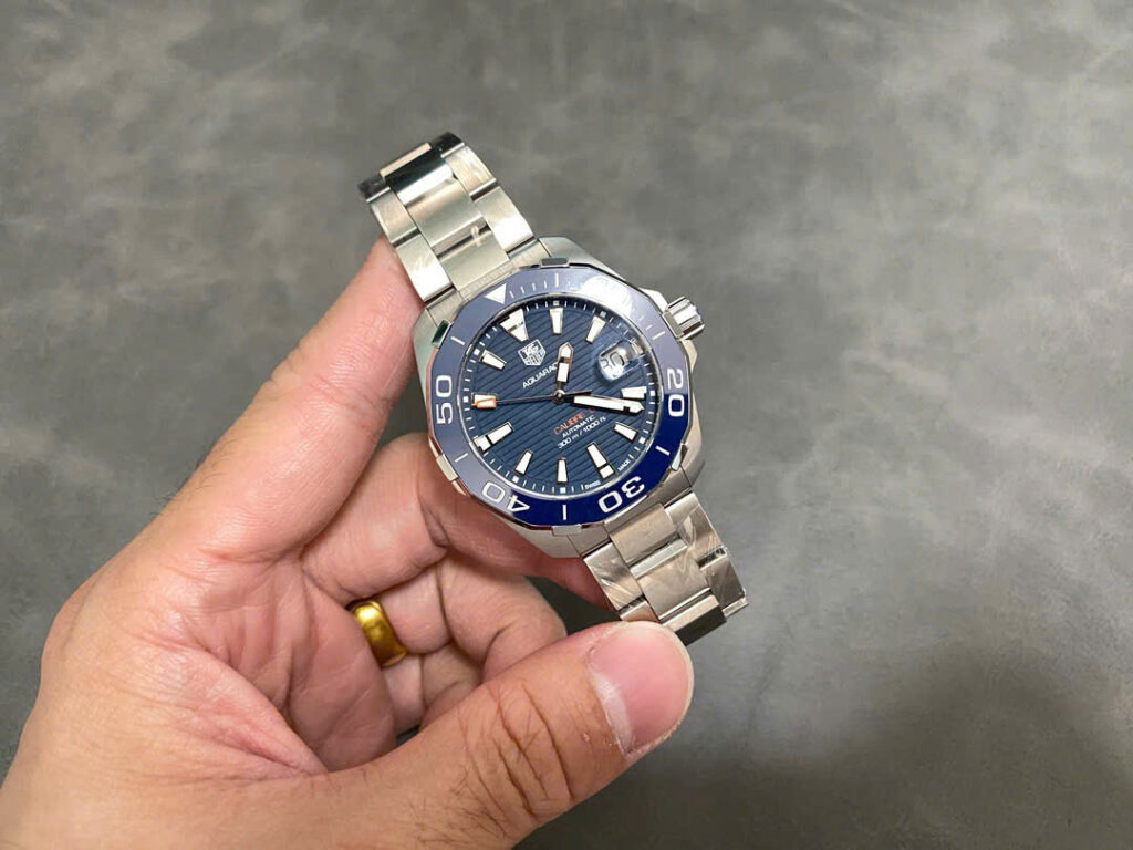 Đồng Hồ TAG Heuer Aquaracer WAY211C.BA0928 Mặt Xanh Replica 41mm (9)