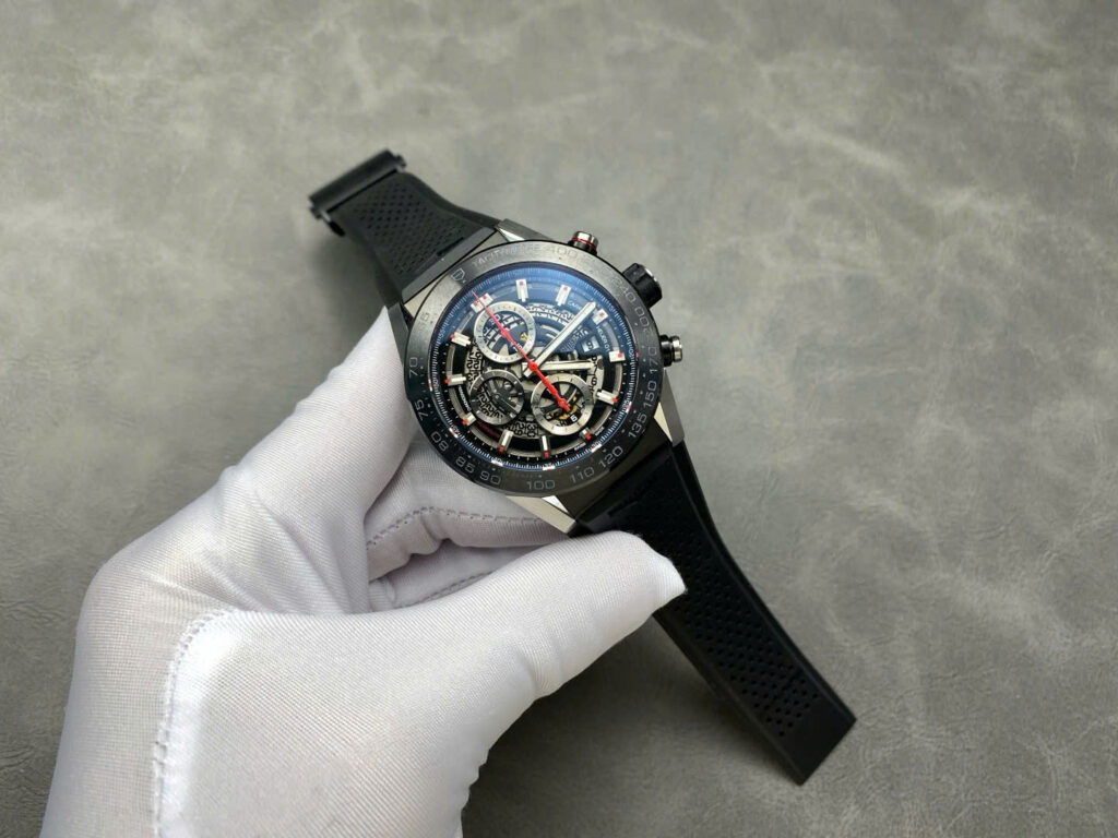 Đồng Hồ TAG Heuer Carrera Chronograph x Porsche 963 CBU2010.FT6267 Chế Tác 43mm (7)