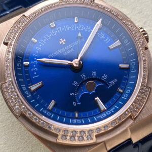 Đồng Hồ Vacheron Constantin Overseas 4500V Màu Xanh Dương Đính Đá 41mm (9)