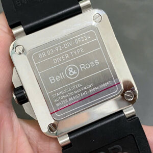 Đồng hồ Bell & Ross BR 03-92 Diver Orange Rep 11 Dây Cao Su Màu Đen 42mm (8)