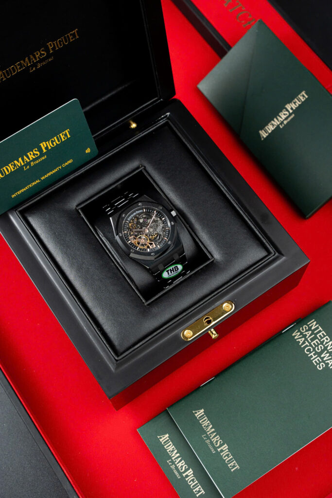 Đồng Hồ Audemaras Piguet Royal Oak 15416CE Gốm Đen Cơ Lộ Máy THB 41mm (1)