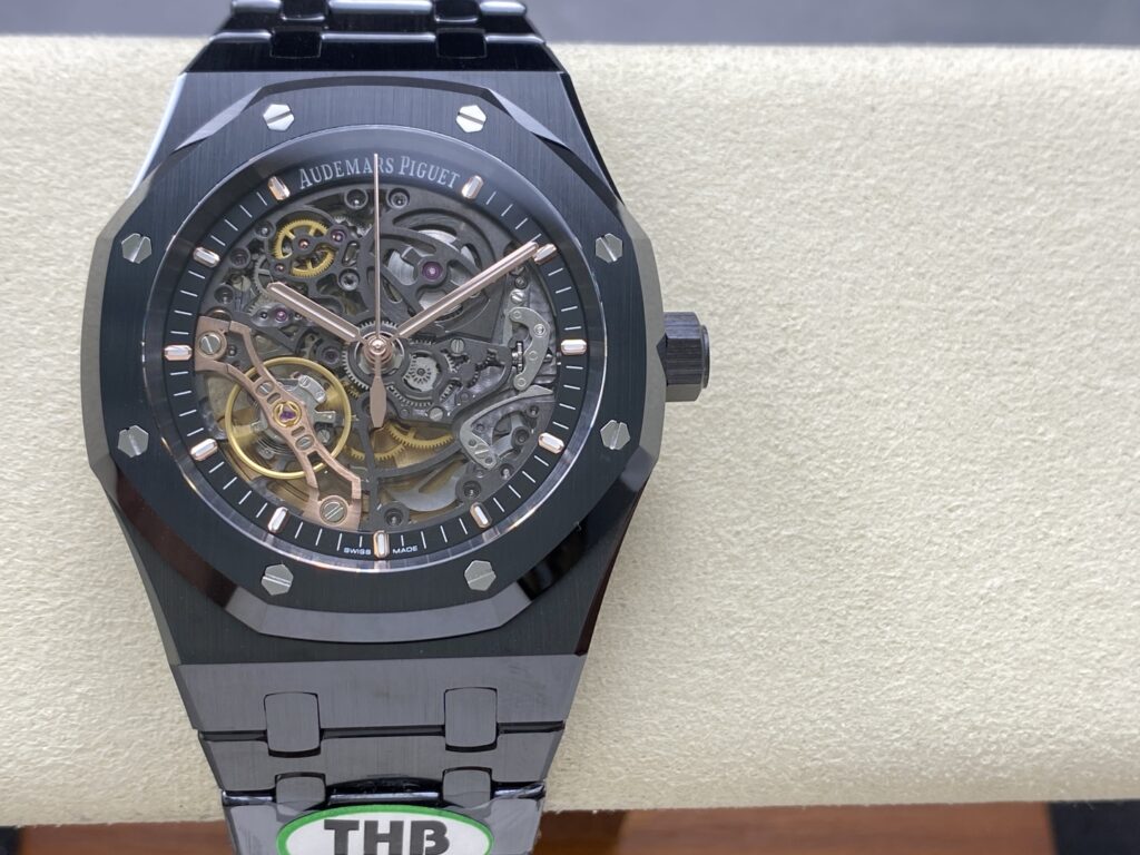 Đồng Hồ Audemars Piguet Royal Oak 15416CE Chế Tác Vỏ Gốm Đen THB Factory 41mm (1)