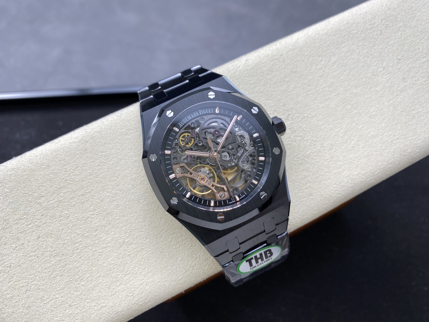 Đồng Hồ Audemars Piguet Royal Oak 15416CE Chế Tác Vỏ Gốm Đen THB Factory 41mm (7) Đồng Hồ Audemars Piguet Royal Oak 15416CE Chế Tác Vỏ Gốm Đen THB Factory 41mm (1)