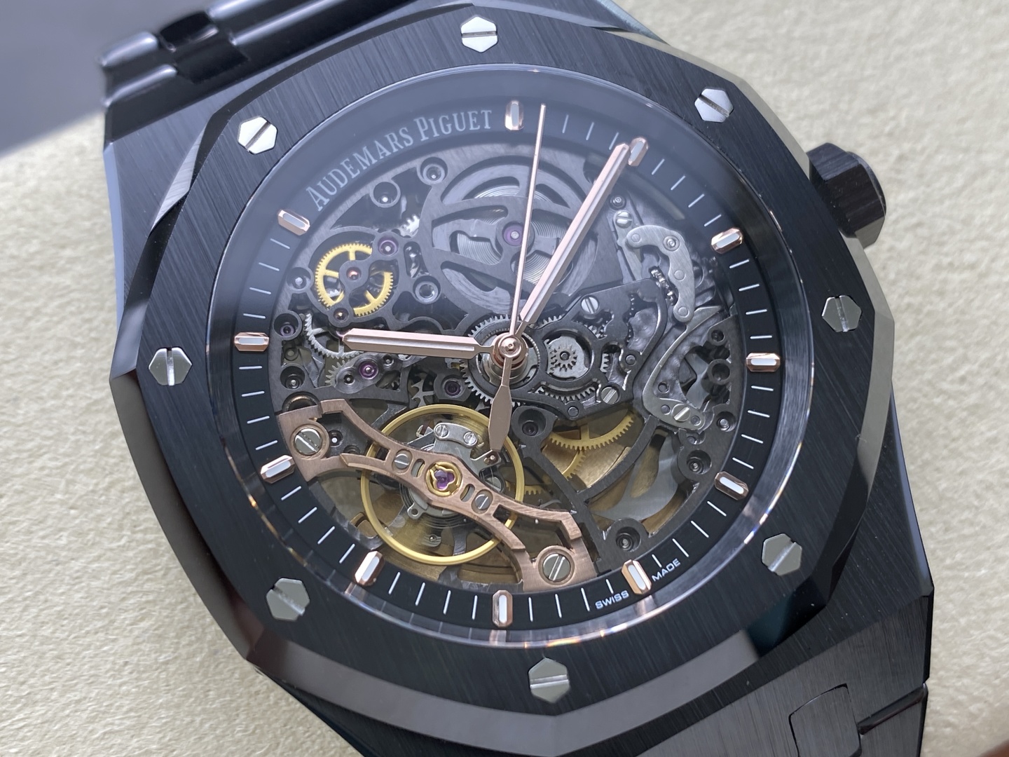 Đồng Hồ Audemars Piguet Royal Oak 15416CE Chế Tác Vỏ Gốm Đen THB Factory 41mm (9) Đồng Hồ Audemars Piguet Royal Oak 15416CE Chế Tác Vỏ Gốm Đen THB Factory 41mm (1)