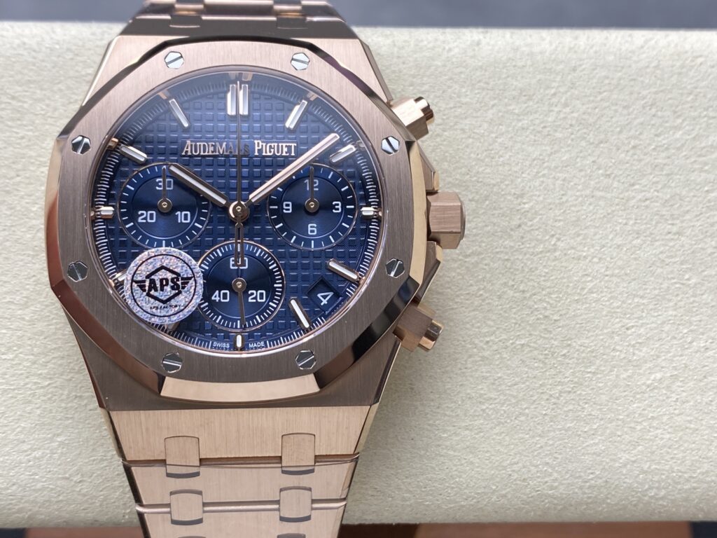 Đồng Hồ Audemars Piguet Royal Oak 26240OR Mặt Xanh Dương Nhà Máy APS 41mm (1)