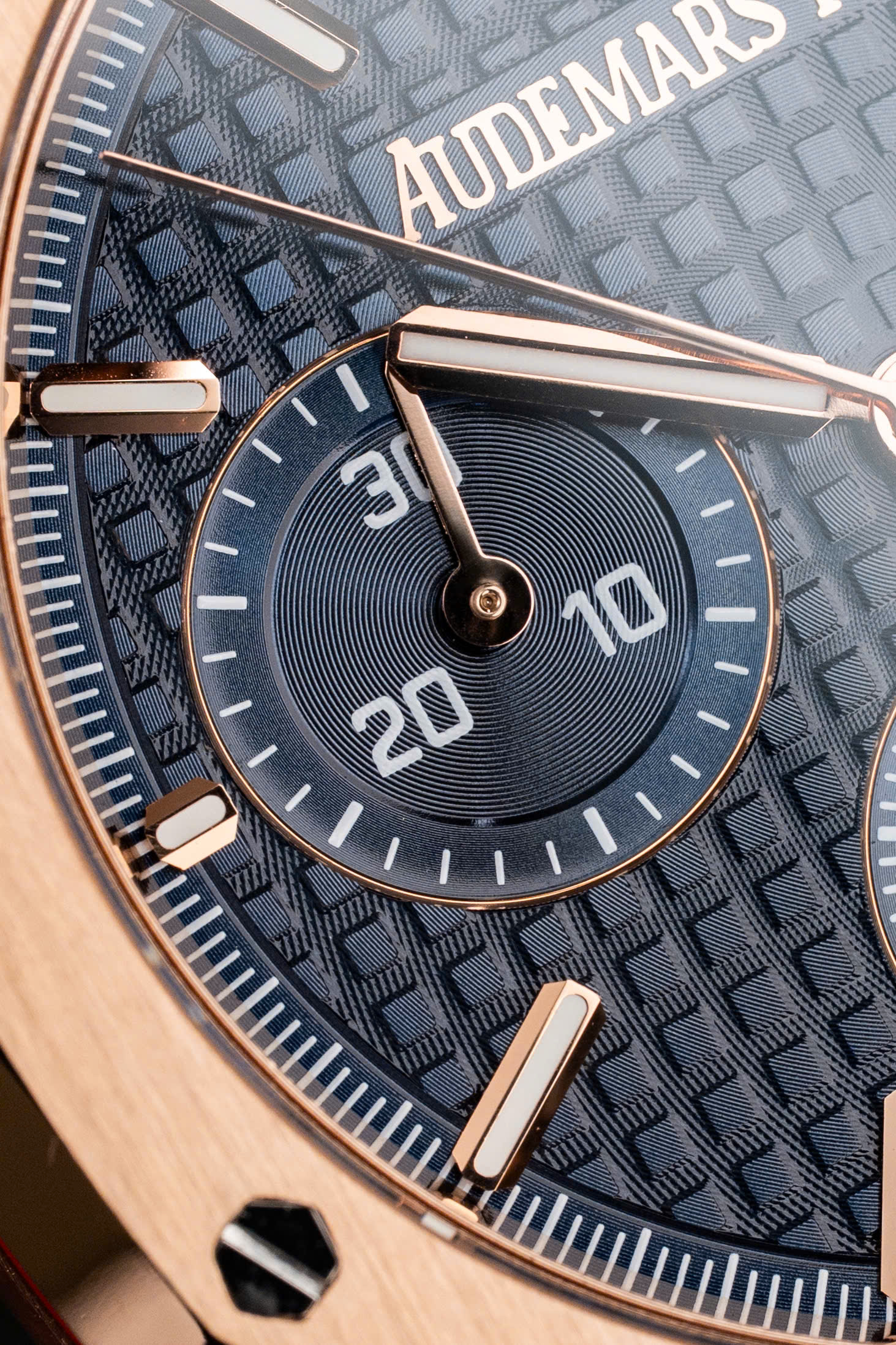 Đồng Hồ Audemars Piguet Royal Oak Chronograph 26240OR Mặt Xanh Dương 41mm (7)