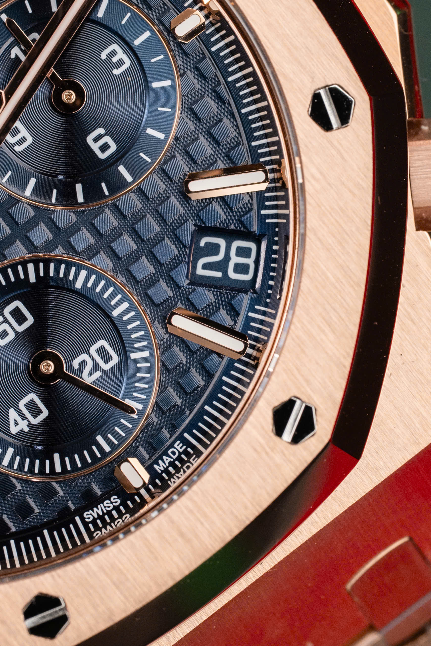 Đồng Hồ Audemars Piguet Royal Oak Chronograph 26240OR Mặt Xanh Dương 41mm (9)