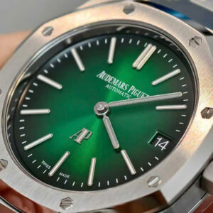 Đồng Hồ Audemars Piguet Royal Oak 16202PT Jumbo Mặt Xanh Lá Cây Replica 11 39mm (1)
