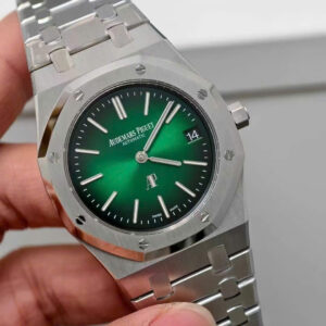 Đồng Hồ Audemars Piguet Royal Oak 16202PT Jumbo Mặt Xanh Lá Cây Replica 11 39mm (1)