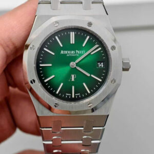 Đồng Hồ Audemars Piguet Royal Oak 16202PT Jumbo Mặt Xanh Lá Cây Replica 11 39mm (1)