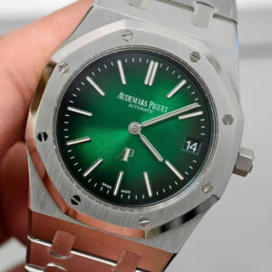 Đồng Hồ Audemars Piguet Royal Oak 16202PT Jumbo Mặt Xanh Lá Cây Replica 11 39mm (1)