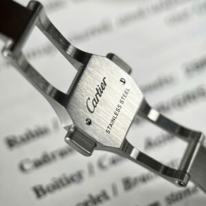 Đồng Hồ Cartier Santos de Cartier Replica Cao Cấp Mặt Trắng Xưởng BV (9)