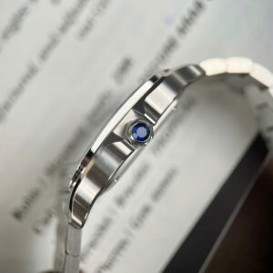 Đồng Hồ Cartier Santos de Cartier Replica Cao Cấp Mặt Trắng Xưởng BV (9)