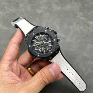 Đồng Hồ Hublot Big Bang Unico Gốm Đen Dây Cao Su One Click Rep 11 Xưởng BBF 42mm (2)